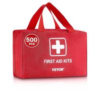 VEVOR Trousse Premiers Secours en Nylon 600D Kit Sac de Survie 500 PCS Fournitures Médicales d'Urgence, pour Maison, Voiture, Bureau, Voyages, Camping, Camion, Randonnée, Sport, Urgences en Extérieur