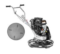 VEVOR Truelle mécanique, 610 mm, truelle à ciment à conducteur marchant à essence 6 CV commerciale robuste avec plateau flottant, lame de truelle pour surface en béton lisses, ciment à béton, orange