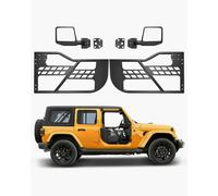 VEVOR Tube porte pour Jeep, 2 portes, porte tubulaire pour Jeep de style chasse avec charnières robustes, loquet OE et rétroviseurs, pour Jeep Wrangler JL 2018-2024 et Jeep Gladiator JT 2020-2024