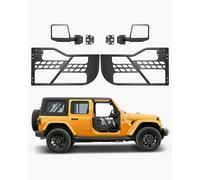VEVOR Tube porte pour Jeep, 2 portes, porte tubulaire pour Jeep de style chasse avec charnières robustes, loquet OE et rétroviseurs, pour Jeep Wrangler JL 2018-2024 et Jeep Gladiator JT 2020-2024
