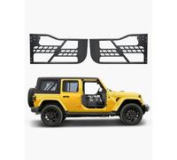 VEVOR Tube porte pour Jeep, 2 portes, porte tubulaire pour Jeep de style chasse avec charnières robustes et loquet OE, coussinets en caoutchouc et tube en acier trempé, pour Jeep Wrangler JK 2007-2018