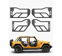 VEVOR Tube porte pour Jeep, 4 portes, porte tubulaire pour Jeep de style aventure avec charnières robustes, loquet OE, coussinets en caoutchouc et tube en acier trempé, pour Jeep Wrangler JK 2007-2018