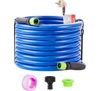 VEVOR Tuyau d'eau chauffé de 50ft pour camping-car, tuyau d'eau potable chauffé avec protection antigel jusqu'à -45°F, autorégulation automatique, 5/8" ID avec kit de raccordement rapide, sans plomb e