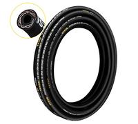 VEVOR Tuyau Hydraulique 1/2" x 30,5 m, Tuyau d'Essence 4000 PSI, Durite de Carburant en Caoutchouc Résistant avec 2 Tresses en Fil d'Acier, Durite de Carburant -20 à 140℃, Transférer Huile Hydraulique