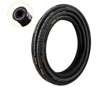 VEVOR Tuyau Hydraulique 3/8" x 30,5 m, Tuyau d'Essence 5000 PSI, Durite de Carburant en Caoutchouc Résistant avec 2 Tresses en Fil d'Acier, Durite de Carburant -20 à 140℃, Transférer Huile Hydraulique