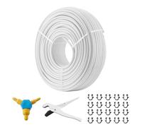 VEVOR Tuyau PEX AL PEX Chauffage Sol 200 m Rouleau Tube PEX-AL-PEX Composite Aluminium-Plastique Φ 16 mm Épaisseur 2 mm Barrière Oxygène Tuyau pour Chauffage Liquide Sol Gaz Eau Chaude Froide Maison