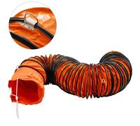 VEVOR Tuyaux en PVC 25pi 10po Tuyau flexible PVC Résistant à l'usure Cordes ajustables pour ventilateur d'extraction