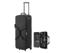 VEVOR Valise à roulettes pour équipement de Studio, 91x30x35,5 cm, Sac Transport pour Appareil Photo, avec roulettes, Sangles, Compartiment rembourré, poignée, pour Pied éclairage, trépied, télescope