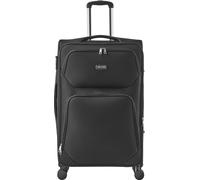 VEVOR Valise souple extensible bagage cabine 71 cm à roulettes pivotantes noir