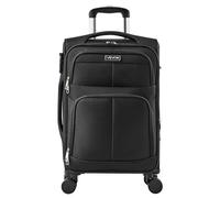 VEVOR Valise Souple Extensible avec roulettes pivotantes, Bagage Cabine Souple de 50,8 cm, en Tissu Oxford sergé, Sac de Bagage léger en soute avec Poche zippée Extensible et Cadenas TSA, Noir