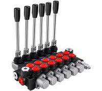 VEVOR Vanne de commande directionnelle hydraulique 6 bobines 40 L/min 3600 PSI pour tracteurs