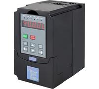VEVOR Variateur de Fréquence 220V 1.5KW Convertisseur de VFD Contrôleur Vitesse Moteur AC Entraînement Variable Entrée Monophasé et Sortie Triphasée Noir