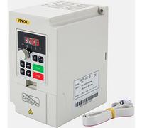VEVOR Variateur de Fréquence Variable 3 kW Convertisseur de Fréquence, 4 HP Inverseur Volume d'Air Élevé, VFD Entrée 1/3 Phases Sortie 3 Phases, Régulateur pour Moteur Machine Contrôle de Vitesse Blanc