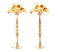 VEVOR Vase de mariage supports de fleurs en métal 50 cm or pour centre de table Lot de 24