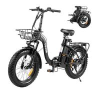 VEVOR Vélo Électrique Pliable Adulte, VAE 250 W, Batterie Amovible 25 Ah, Moteur sans Balais 36 V 25 km/h, Autonomie jusqu'à 70 km, Pneu Pneumatique, Boîte de Vitesses 7 Vitesses, Trajets Quotidiens