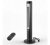 VEVOR Ventilateur Colonne, Ventilateur Tour Oscillant à 70°, avec Télécommande, Commande Tactile, 3 Vitesses et 4 Modes, Minuterie 12 h, Vitesse d'Air 5,3 m/s, pour Chambre, Salon et Bureau, Noir