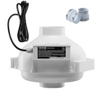 VEVOR Ventilateur d'Atténuation Radon de Conduit en Ligne 98-114 mm 260 CFM