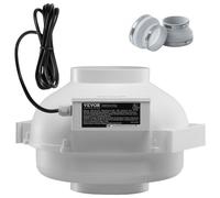 VEVOR Ventilateur d'Atténuation Radon de Conduit en Ligne 98-114 mm 380 CFM