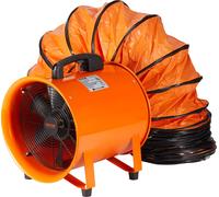 VEVOR Ventilateur de chantier 367-W-AC-Moteur Ventilateur de chantier 2800 tr/min Ventilateur de chantier 2574 CFM (4373 m3/h) Ventilateur axial avec tuyau de 5 m Ventilateur axial 79 dB Niveau sonore