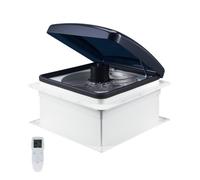 VEVOR Ventilateur de Toit pour Camping-car Réversible 10 Vitesses 12 V, avec Télécommande, Moteur CC Intégré, Couvercle Supérieur Électrique, Pale 30,5 cm, Convient aux Ouvertures de Toit 35,6x35,6 cm