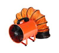 VEVOR Ventilateur d'Extraction 221 W Extracteur d'Air Conduit Industriel 254 mm Tuyau d'Extraction 10 m Volume d'Air 2922 m3/h Ventilateur Évacuation 2 Engrenages pour Extraire Poussière Fumée Maison
