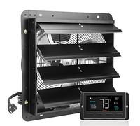 VEVOR Ventilateur d'extraction à volets, 40,9 cm avec contrôleur de température et d'humidité, extracteur d'air de grenier mural réglable à vitesse variable, 2900 m³/h, moteur EC, pour serre, garage