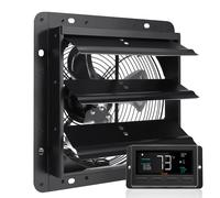 VEVOR Ventilateur d'extraction à volets extracteur d'air mural garage 25,4 cm EC