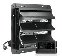 VEVOR Ventilateur d'extraction à volets extracteur d'air mural garage 30,5 cm EC
