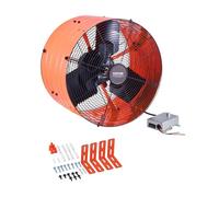 VEVOR Ventilateur d'Extraction de Grenier, 420x275 mm, Extracteur d'Air de Grenier avec Thermostat Réglable, Maille Extérieure, Capacité Flux d'Air 2940 CFM, pour Pignon, Toit, Garage, Atelier, Maison