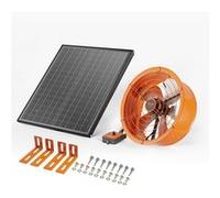 VEVOR Ventilateur d'extraction solaire pour grenier 400x150 mm – Thermostat réglable 1300 CFM