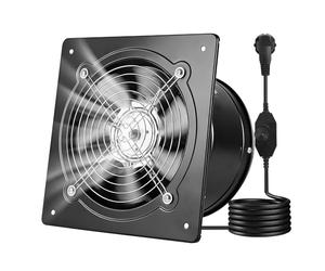VEVOR Ventilateur Extraction Mural 20,3 cm Ventilateur Extracteur 980 m³/h Extracteur d'Air pour Grenier, Garage, Sous-sol, Atelier, Cuisine, Faible Consommation 48 W, avec Variateur de Vitesse, Noir