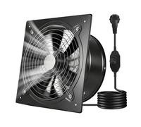 VEVOR Ventilateur Extraction Mural 30,5 cm Ventilateur Extracteur 2647 m³/h Extracteur d'Air pour Grenier, Garage, Sous-sol, Atelier, Cuisine, Faible Consommation 70 W, avec Variateur de Vitesse, Noir
