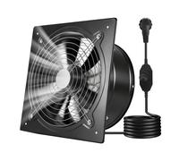VEVOR Ventilateur Extraction Mural 30,5 cm Ventilateur Extracteur 2647 m³/h Extracteur d'Air pour Grenier, Garage, Sous-sol, Atelier, Cuisine, Faible Consommation 70 W, avec Variateur de Vitesse, Noir