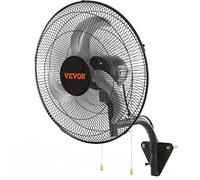 Ventilateur Mural Industriel-VEVOR-44,45 cm-oscillant-3 Vitesses, 4000 CFM-Refroidissement Entrepôt, Serre, Atelier, Terrasse-Noir