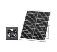 VEVOR Ventilateur Solaire avec Panneau Solaire 25 W et 1 Ventilateur, Extracteur d'air, Angle Réglable, 2030 TR/Min, pour Tente de Culture, Serre, Poulailler et Abri, Boîtier Alliage Alu Étanche IP65