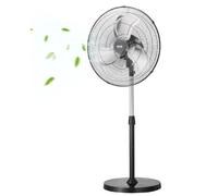 VEVOR Ventilateur sur pied industriel, 450 mm, ventilateur oscillant à 90°, réglables en hauteur, 3 vitesses réglables, débit d'air max. 5400 CFM, pour chambre à coucher, salon, maison, bureau, noir