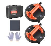 VEVOR Ventouse Carrelage 20,3 cm Ventouse Vitre Lot de 2 Outil Pose Carrelage Levage 181 kg pour Soulever de Grands Carreaux Plaques de Verre Lisse Granit Métal, avec Poignée ABS Étui de Transport