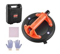 VEVOR Ventouse Carrelage 203 mm Ventouse Vitre Capacité Levage Maximale 180 kg Poignée ABS Étui de Transport Outil Pose Carrelage pour Soulever de Grands Carreaux Plaques de Verre Lisse Granit Métal