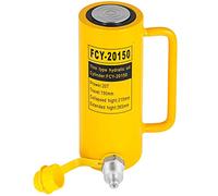 VEVOR Vérin Hydraulique à Piston Solide de 20 T Course 150 mm, Cylindre Hydraulique Simple Effet, avec Connecteur Rapide, Levage Rapide, pour Industrie, Atelier de Carrosserie et de Châssis Automobile