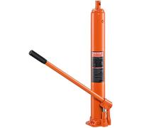 VEVOR Vérin Hydraulique Long 4T pour Grue d'Atelier - Base Plate Pompe Unique Levage Moteur Robuste