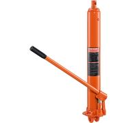 VEVOR Vérin Hydraulique Long pour Grue d'Atelier 3 Tonnes, Cylindre Hydraulique Support Moteur avec Pompe à Simple Piston et Base à Chape, Tige Hydraulique pour Chèvre Levage Moteur, Entretien Garage