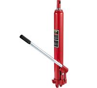 VEVOR Vérin Hydraulique Long pour Grue d'Atelier 3 T, Cylindre Hydraulique Support Moteur avec Pompe à Simple Piston et Base à Chape, Tige Hydraulique pour Chèvre Levage Moteur, Entretien Auto, Rouge