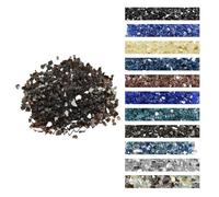 VEVOR Verre de Feu pour Braséro, 4,5 kg, Pierres en Verre pour Foyer à Gaz, 12,7 mm, sans Fumée et Réfléchissante, Pierres Décoratives Résistantes, pour Cheminée à Gaz, Intérieur et Extérieur, Cuivre
