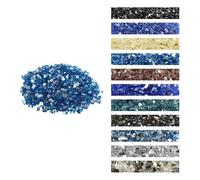 VEVOR Verre de Feu pour Braséro, 4,5 kg, Pierres en Verre pour Foyer à Gaz, 12,7 mm, Sans Fumée, Réfléchissante, Pierres Décoratives Résistantes pour Cheminée Gaz, Intérieur, Extérieur, Bleu Pacifique
