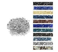 VEVOR Verre de Feu pour Braséro, 4,5 kg, Pierres en Verre pour Foyer à Gaz, 12,7 mm, Sans Fumée, Réfléchissante, Pierres Décoratives Résistantes, pour Cheminée à Gaz, Intérieur, Extérieur, Transparent