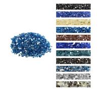VEVOR Verre de Feu pour Braséro Foyer Cheminée Gaz 4,5 kg 12,7 mm Bleu Pacifique