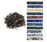 VEVOR Verre de Feu pour Braséro Foyer Cheminée Gaz 4,5 kg 12,7 mm Pierres Cuivre