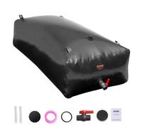 VEVOR Vessie de stockage d'eau, 1000 L, réservoir d'eau pliable PVC 1000D, conteneur souple d'eau d'urgence portable, sac d'eau douce de grande capacité, pour prévention incendies, camping-car, noir