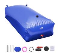 VEVOR Vessie de Stockage d'eau, 1000 L, réservoir d'eau Pliable PVC 1000D, conteneur Souple d'eau d'urgence Portable, Sac d'eau Douce de Grande capacité, pour prévention incendies, Camping-Car, Bleu