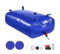 Vessie de Stockage D'eau-VEVOR-330 L-Réservoir D'eau Pliable PVC 1000D-pour Prévention Incendies, Camping-car-Bleu